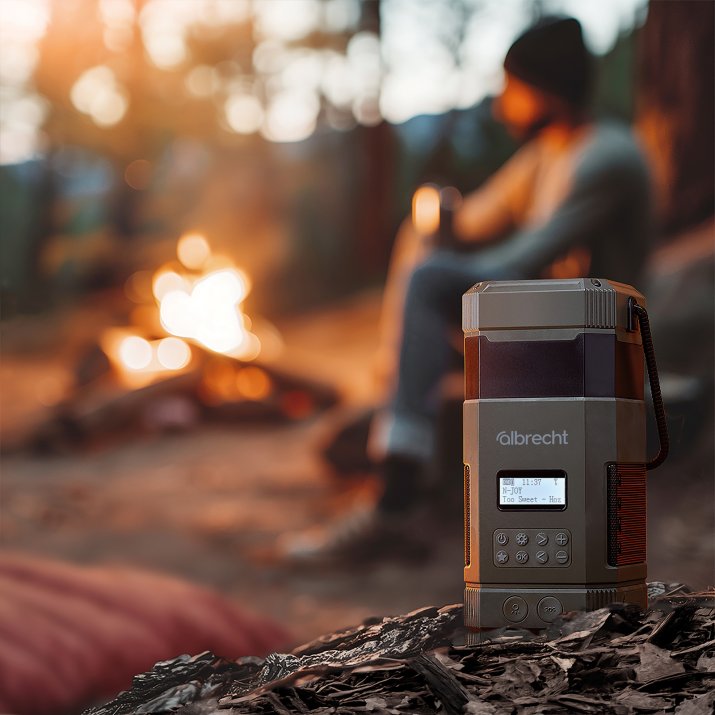 Das Albrecht DR 114 für den Outdoor-Einsatz. Foto: Alan Electronics Das Albrecht DR 114 für den Outdoor-Einsatz. Foto: Alan Electronics