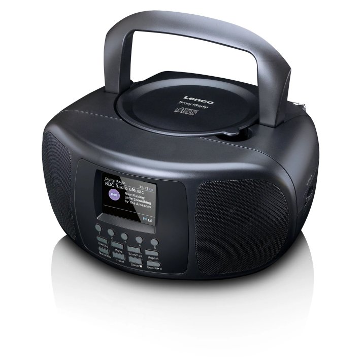 Tragbare Musikbox SCD-860BK mit vielen Funktionen. Quelle: Lenco